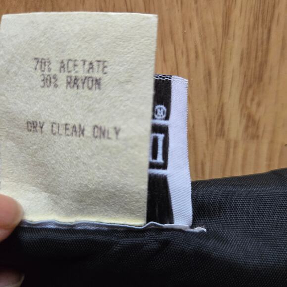 Brittany Nicole II Women Vtg 90s Avante Garde Whimsigoth Black Velvet Jacket 22W - Picture 10 of 12